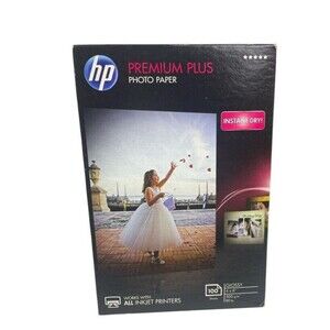 NEW HP Premium Plus 4x6" Photo Glossy Inkjet Paper 100 Sheets CR668A UNOPENED